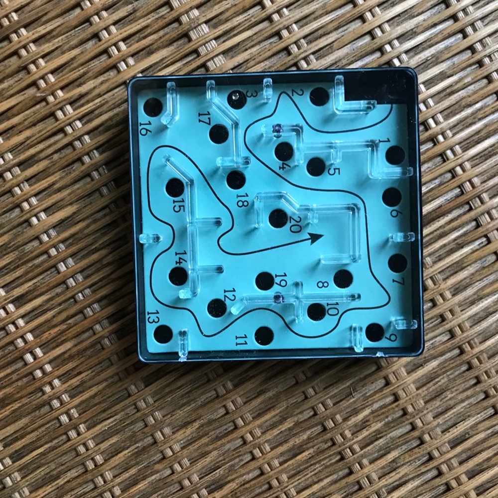 Greenbrier International Marble Maze Number Game Fidget Hand Sized Puzzle